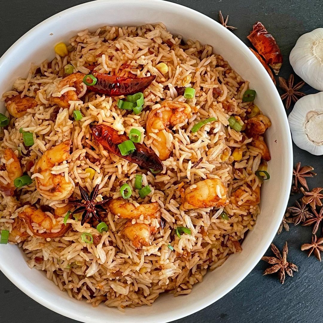 Singapore Style Prawn Fried Rice