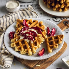 Crunchy Almond Waffle