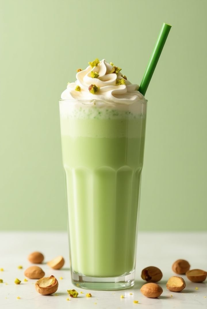 Vanilla Pistachios Shake (Without Icecream)