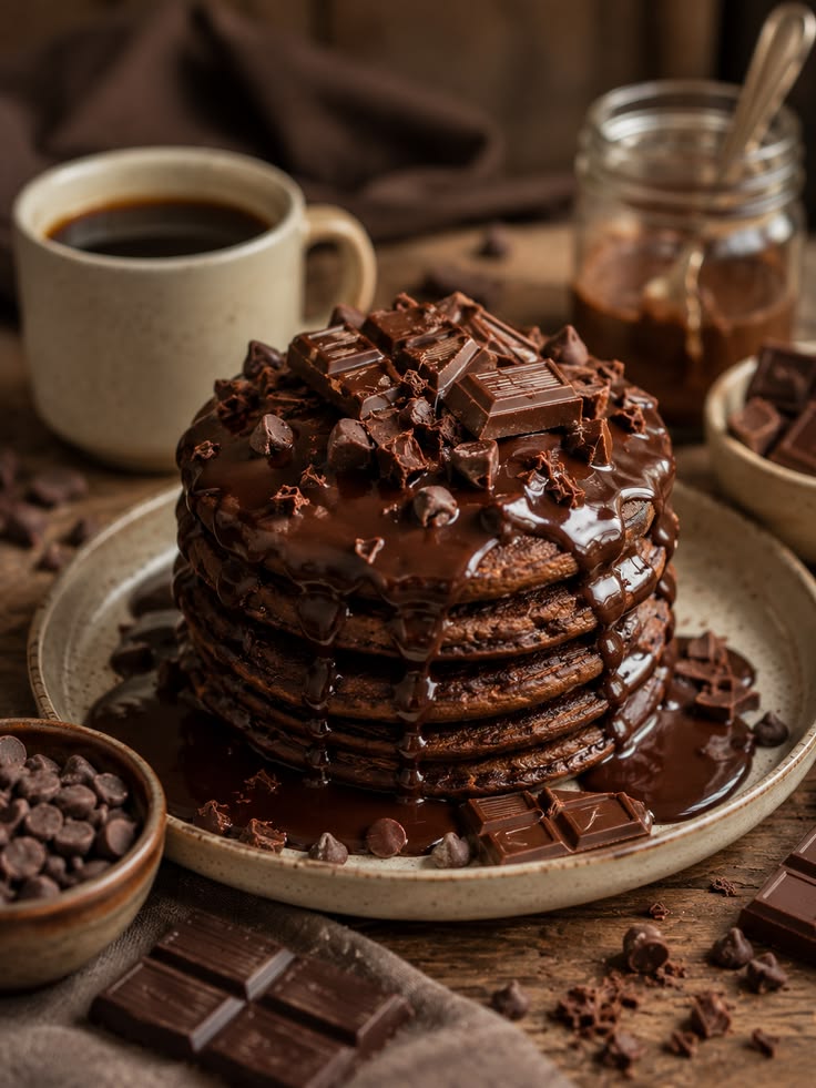 Dark Chocolate Pancakes