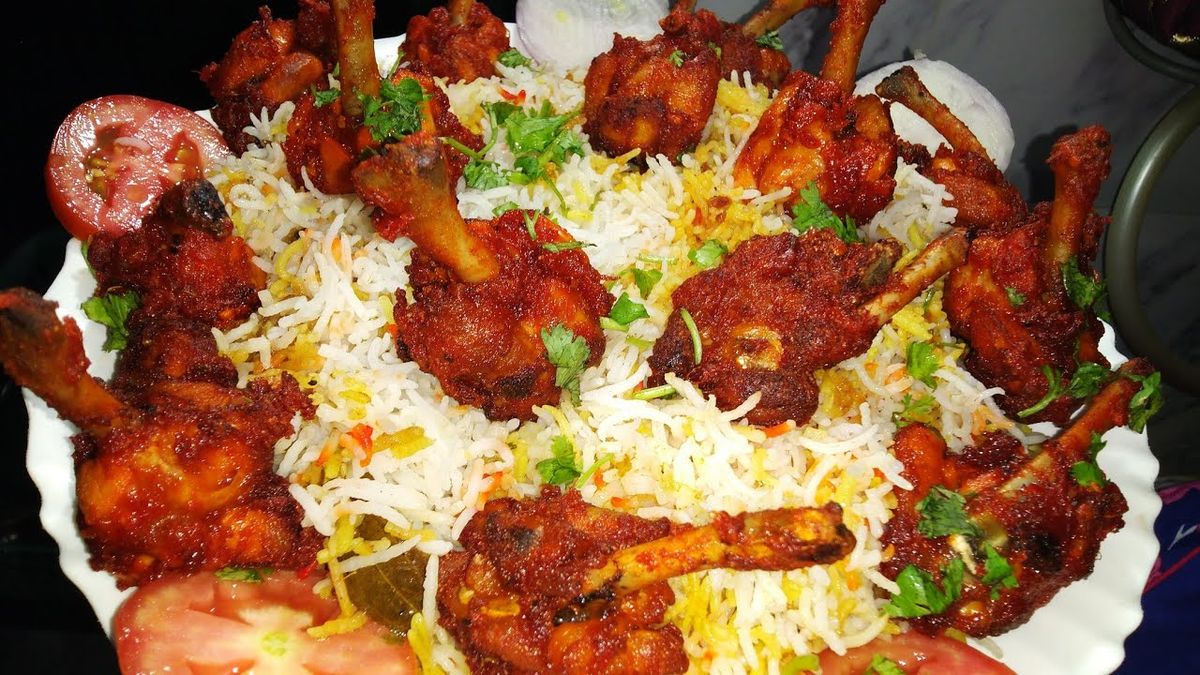 Mutton Biriyani + Lollipop