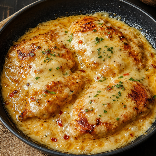 Cheesy Chicken Saucy Pan Fried (SIGNATURE)