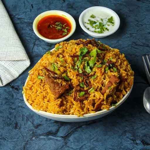 Mutton Kadai Fry Biryani