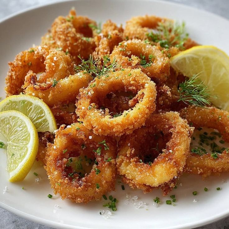 Golden Fried Calamari