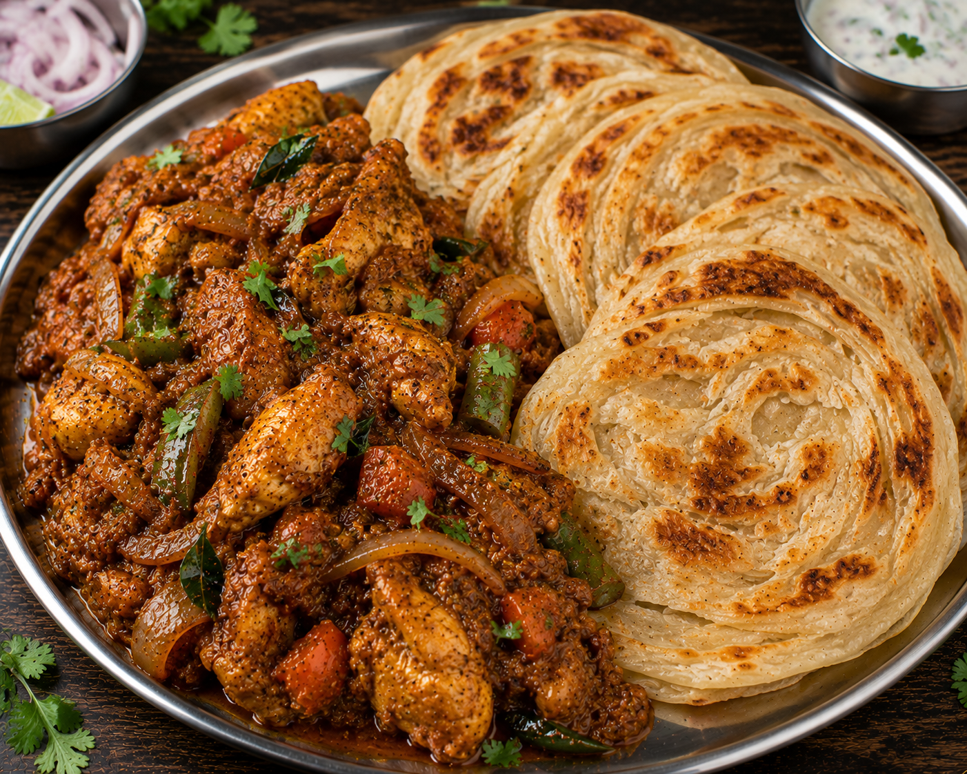 Chicken Masala Parotta