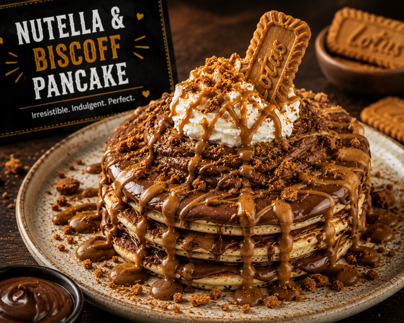 Nutella & Biscoff Pancake