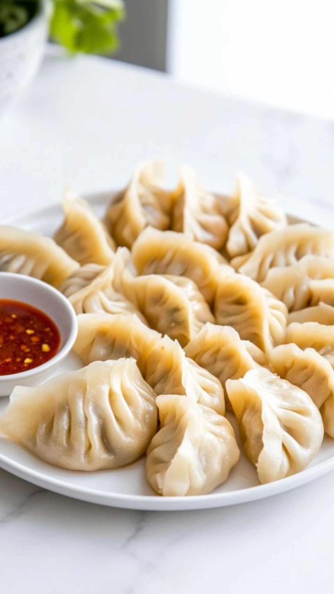 Prawn Momos - Steamed