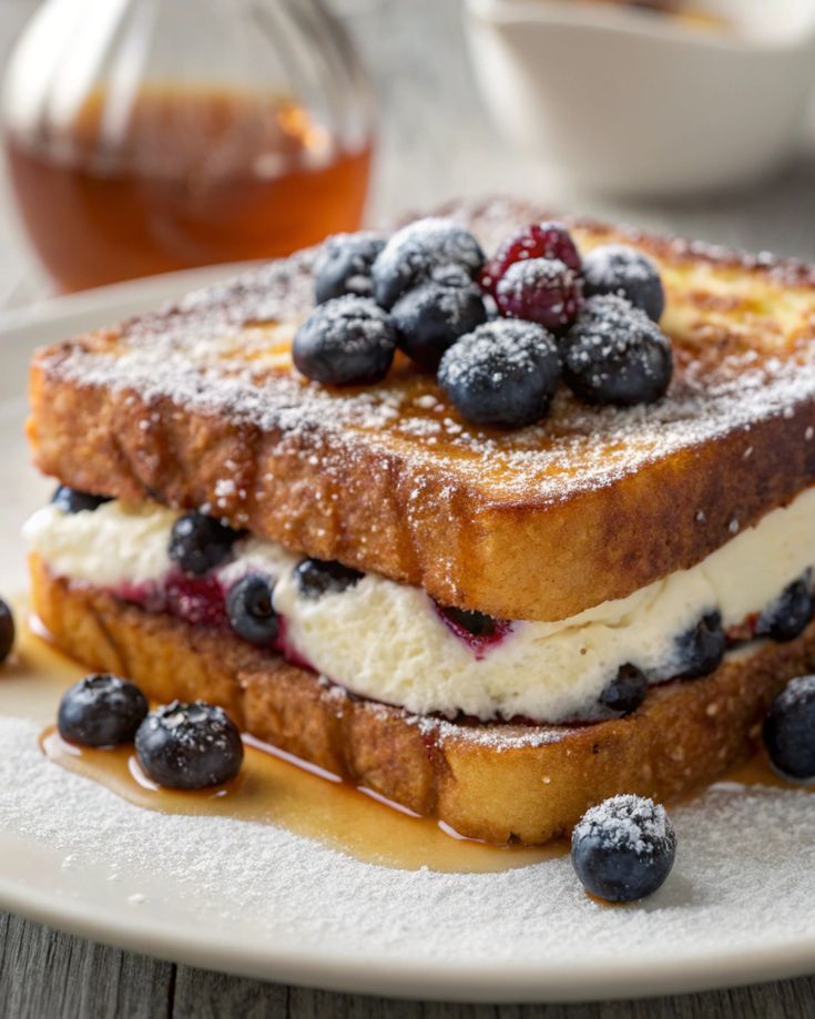 Blueberry & Cream Cheese French Toast