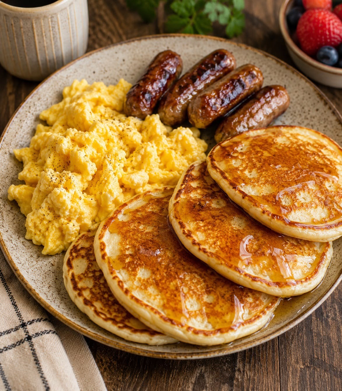 Pancakes & Sausages