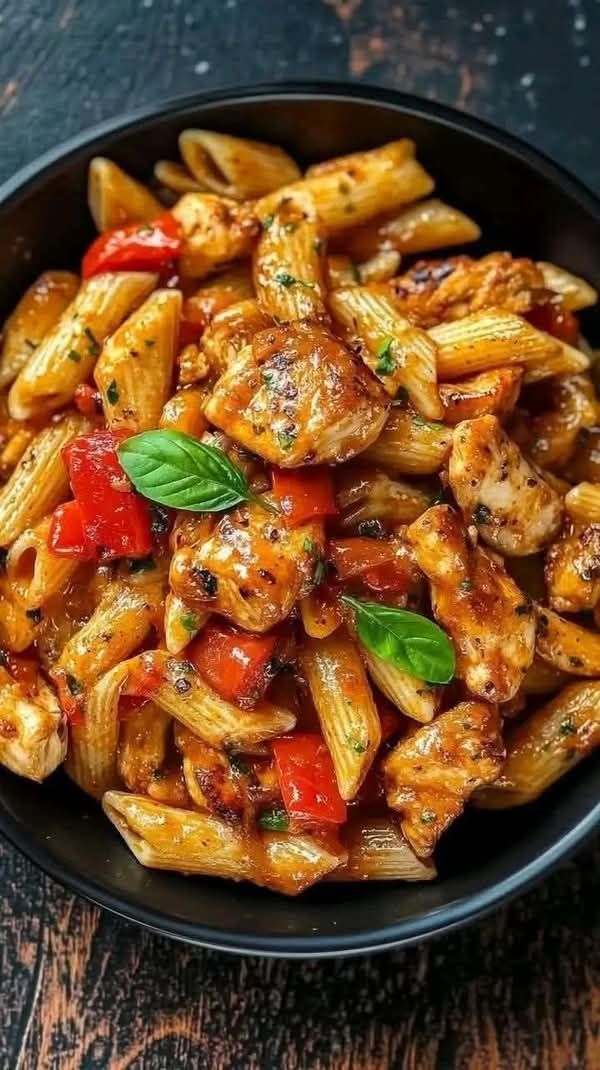 Creamy Red Sause Chicken Pasta