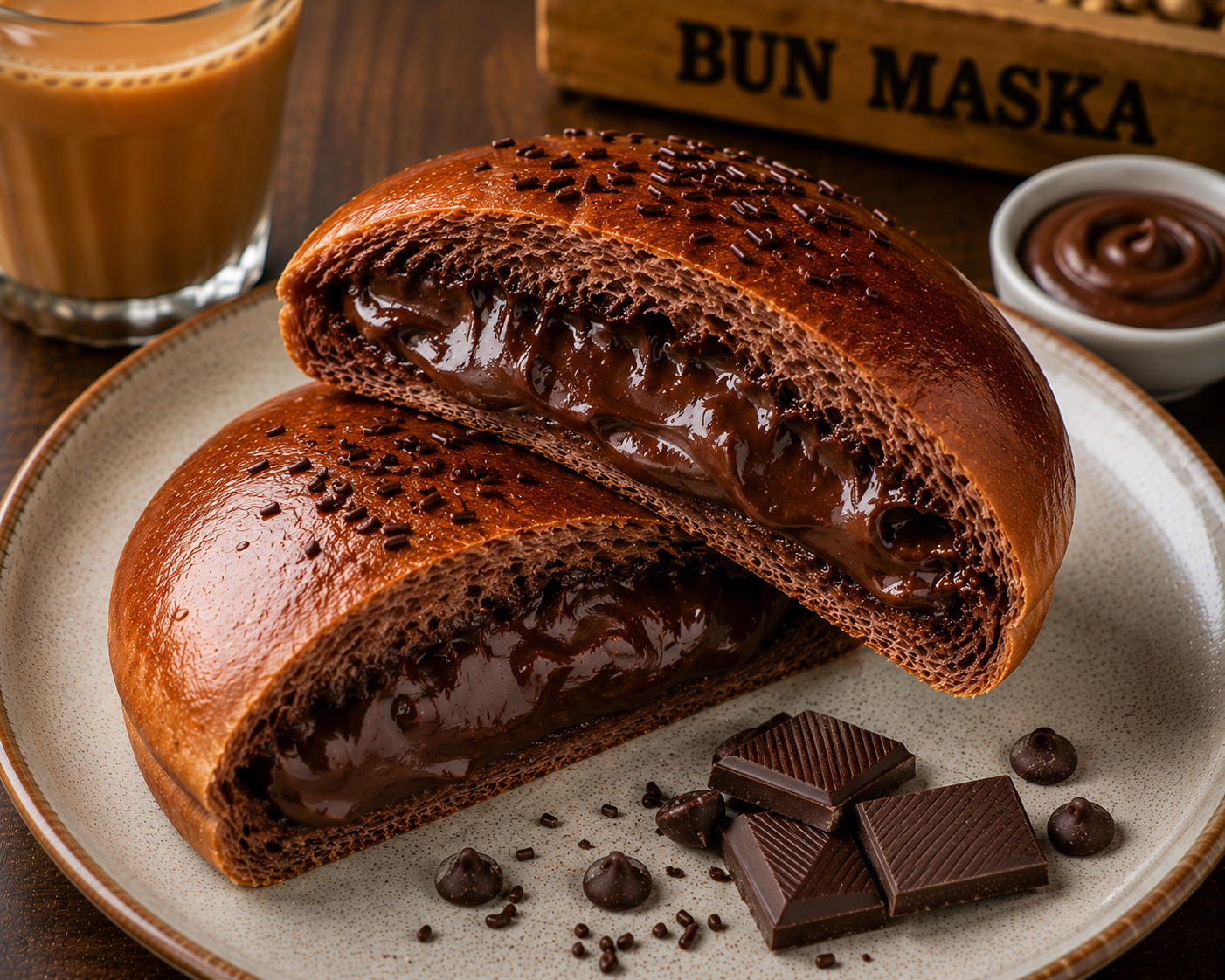 Double Chocolate Stuffed Bun