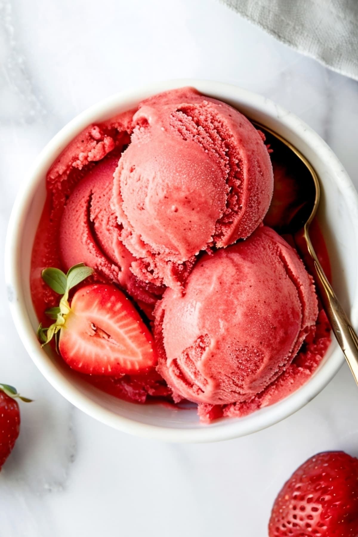 Strawberry Vegan Sorbet