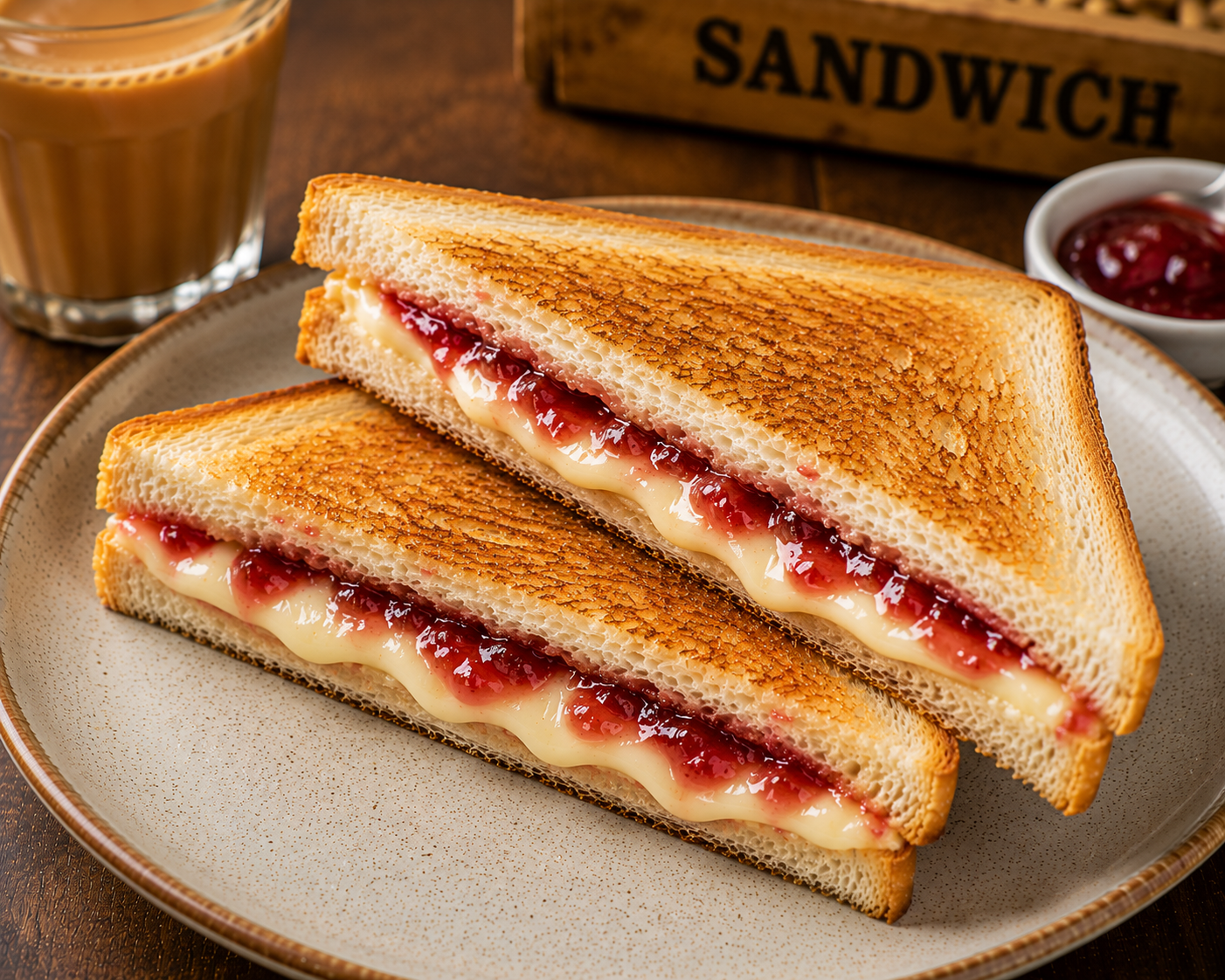 Cheese & Jam Sandwich