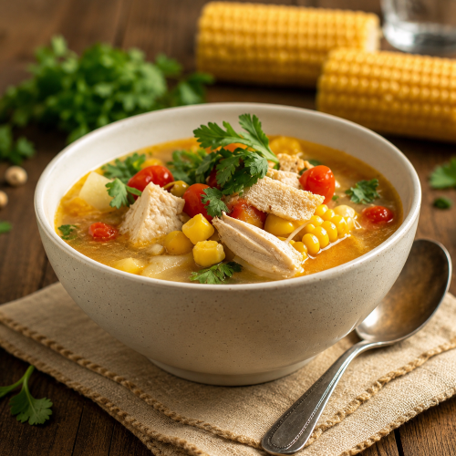 Sweetcorn Chicken Soup