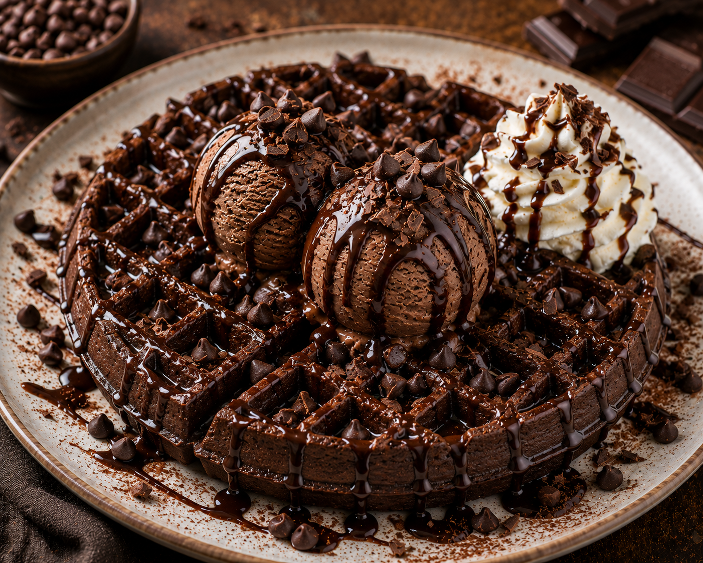 Double Choco Waffle