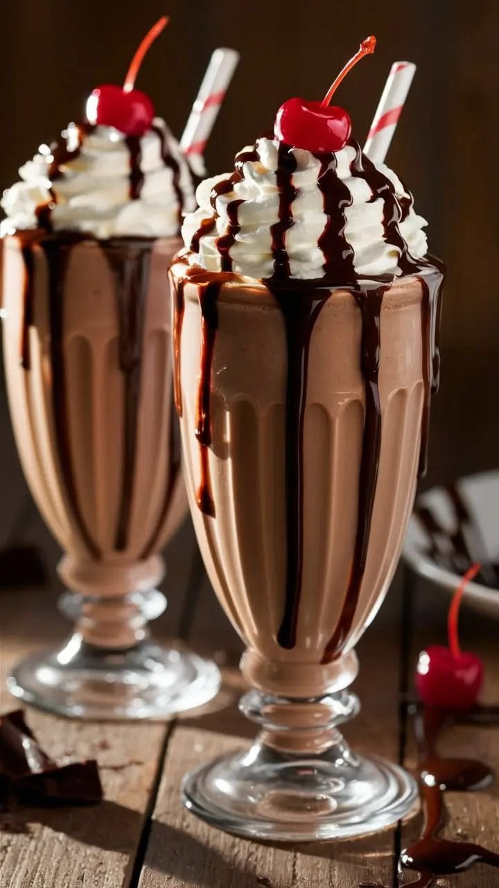 Chocolate Shake With Icecream