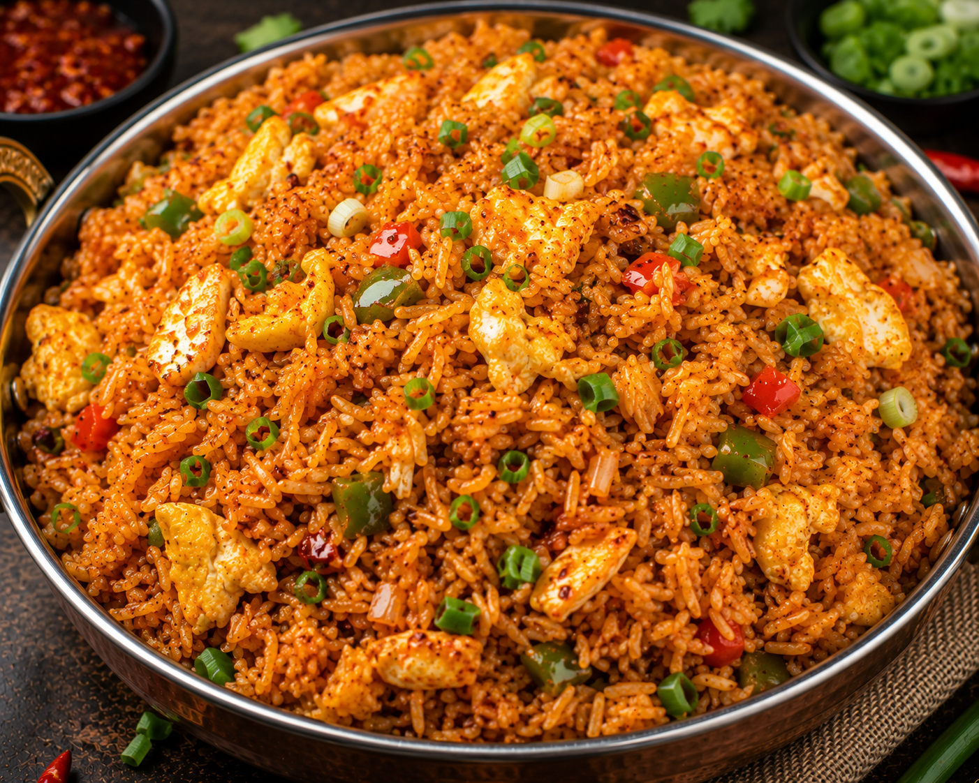 Schezwan Egg Rice