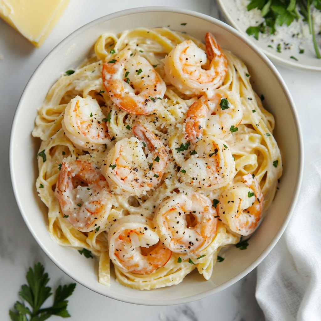 Shrimp Alfredo Sauce Pasta