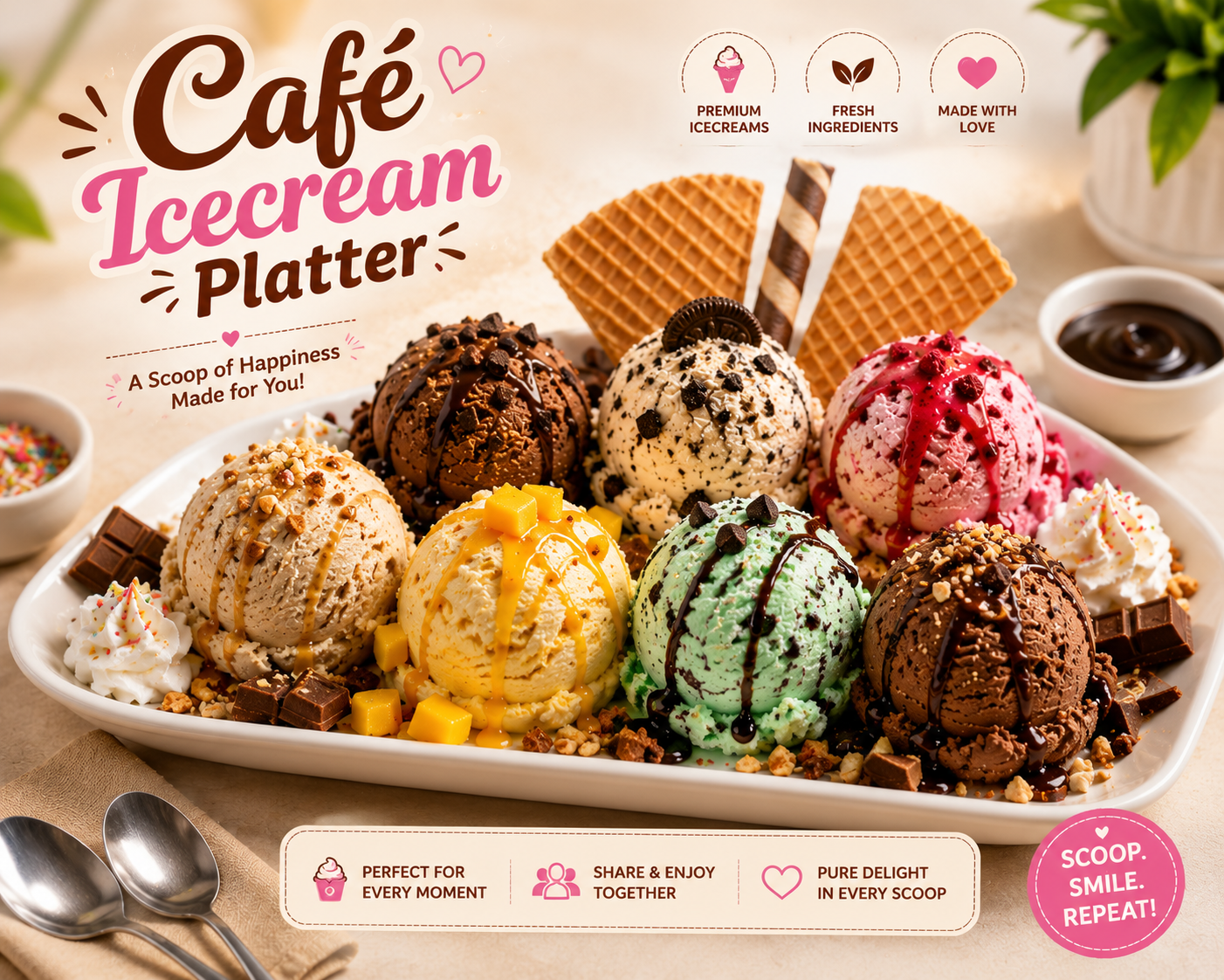 The Café Icecream Platter