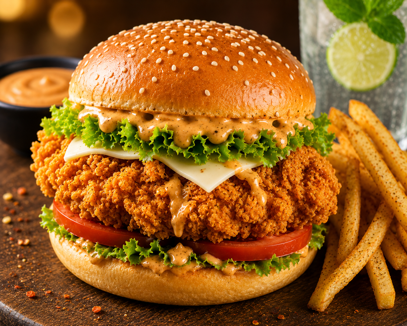 Crunchy Fish Fillet Burger