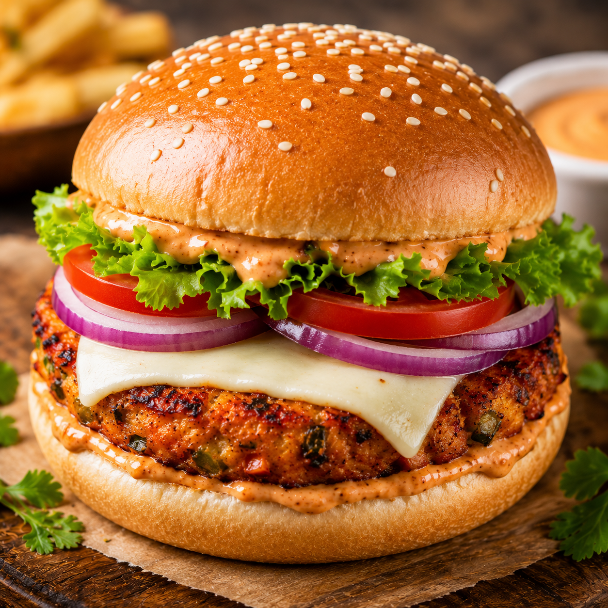 Tandoori Veg Burger