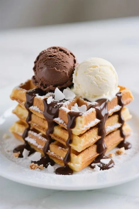 White Chocolate Waffle