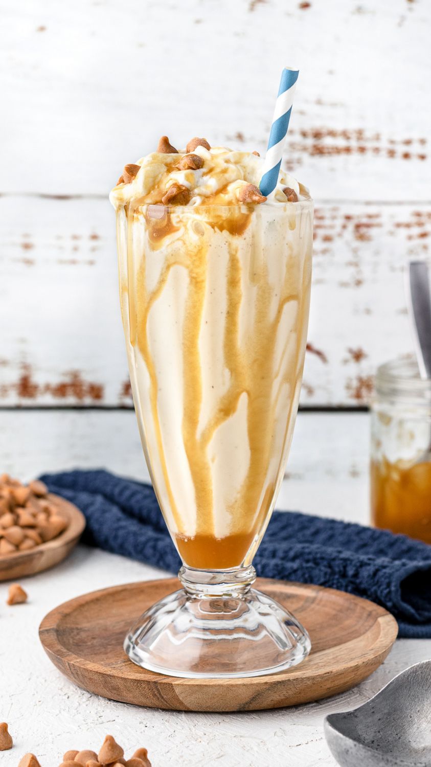 Butterscotch Milkshake (Without Icecream)