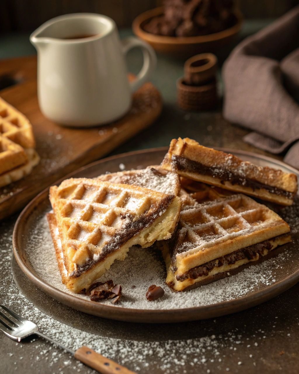 Chocolate Waffle 4 Pcs