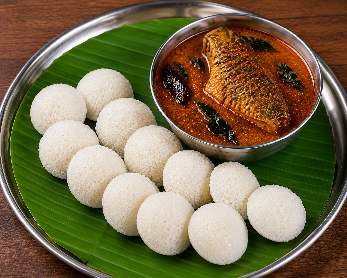 Mini idli with fish curry (15)