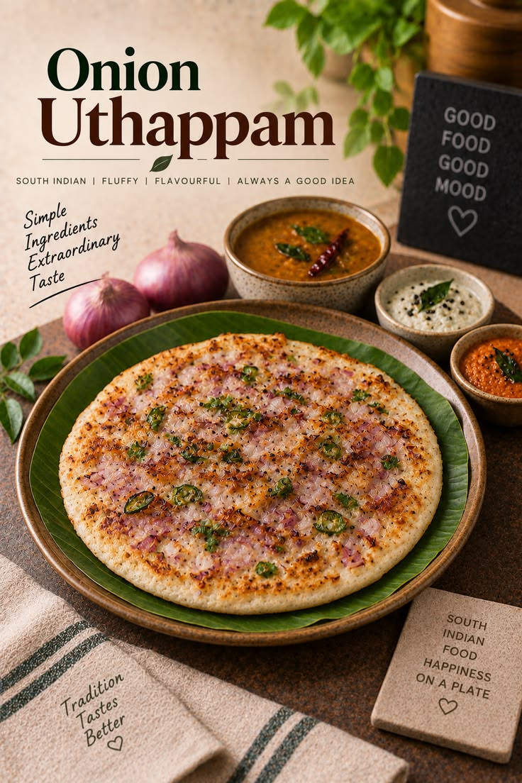Onion Podi Uthappam