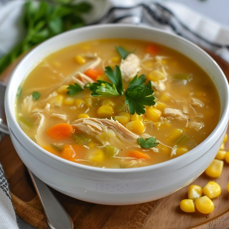 Sweet Corn Chicken Soup