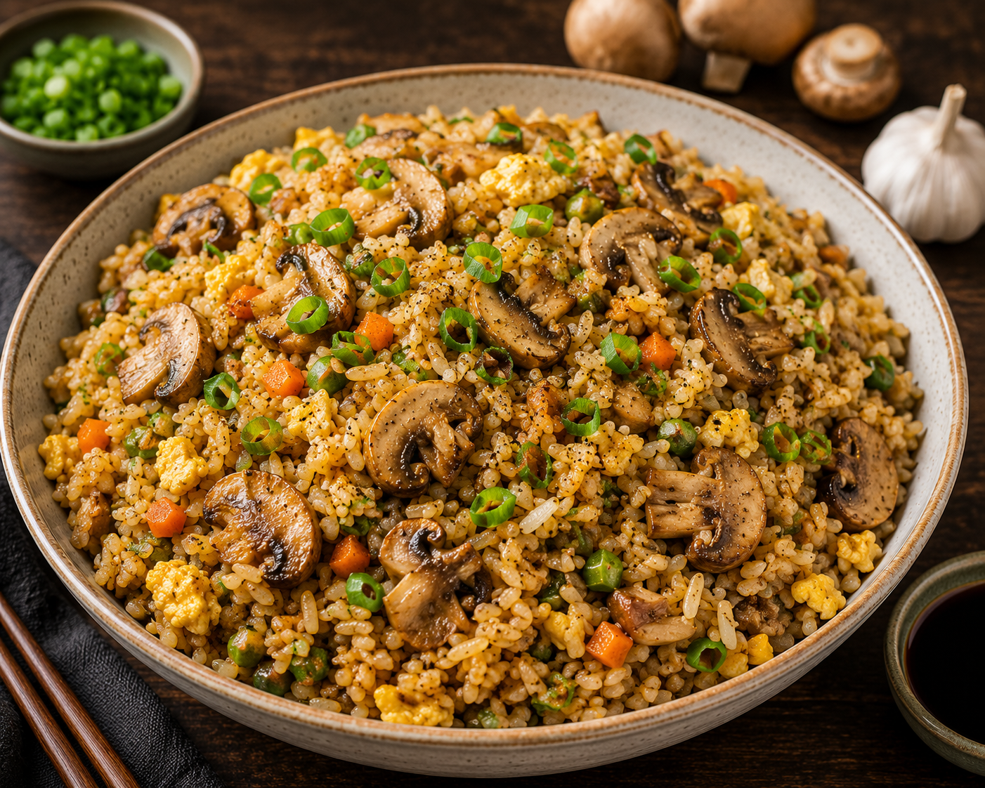 Mushroom Fried Rice
