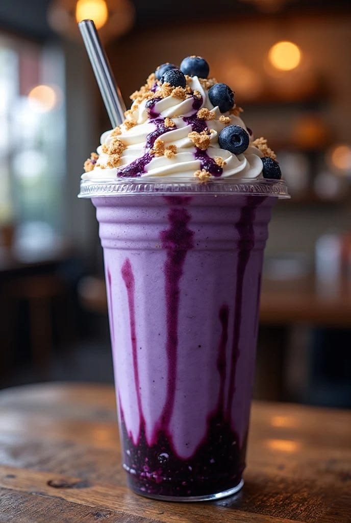 Berry Cooler Thick Shake (With Icecream)