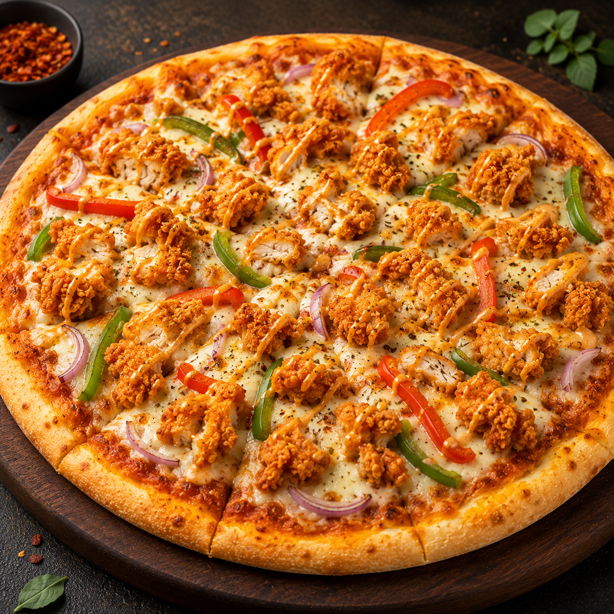 Crispy Chicken Pizza