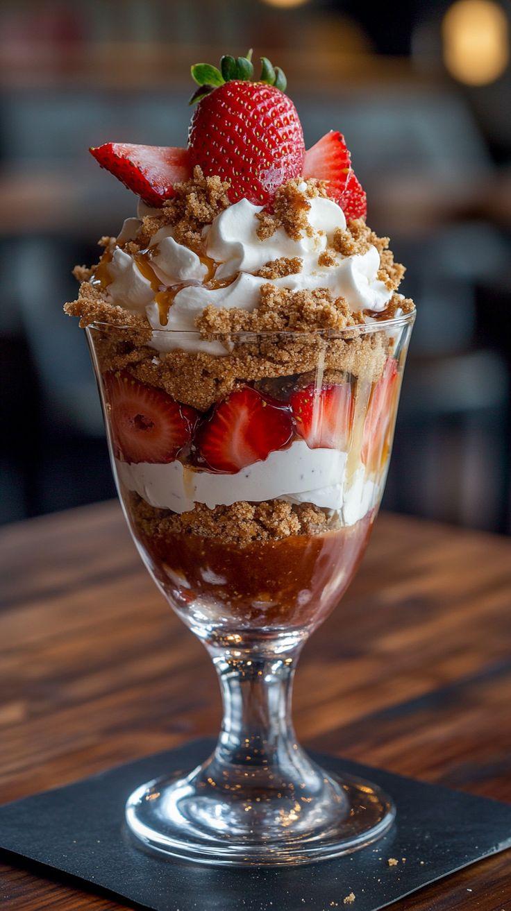 Strawberry Cookies Stone Sundae
