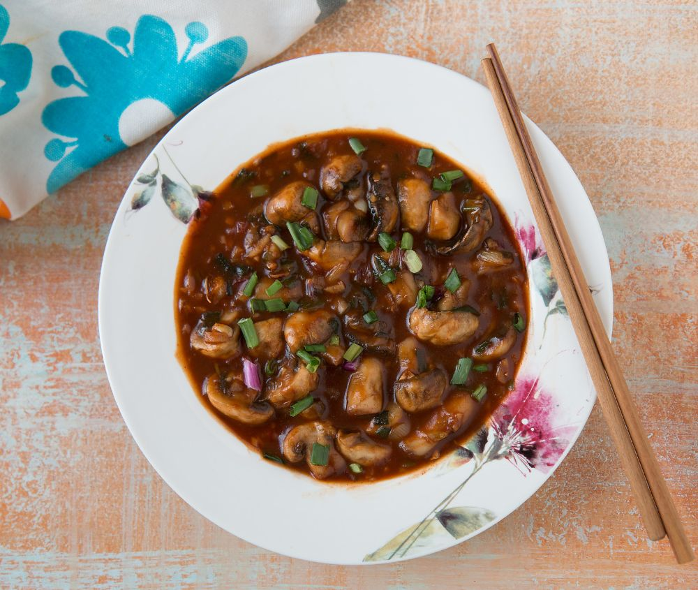 Mushroom Manchurian Gravy