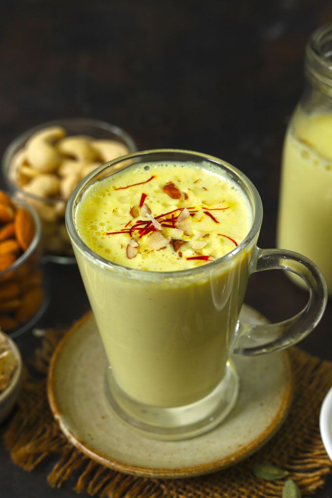 Almond Saffron Milk