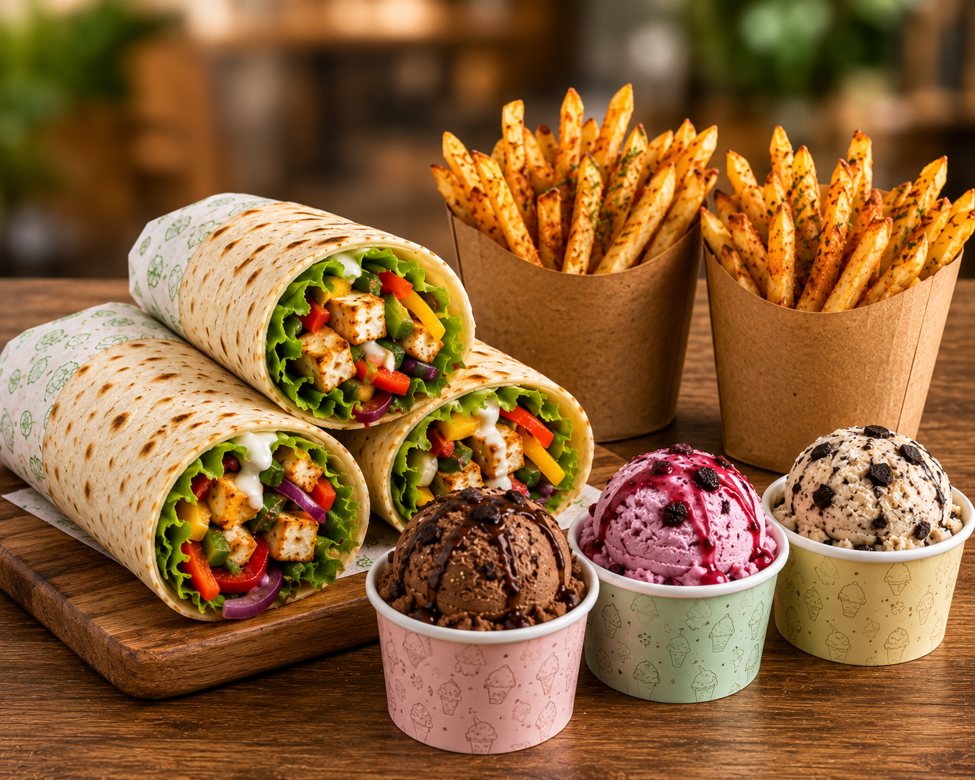 Veg Wrap Party (For group of 3-4)