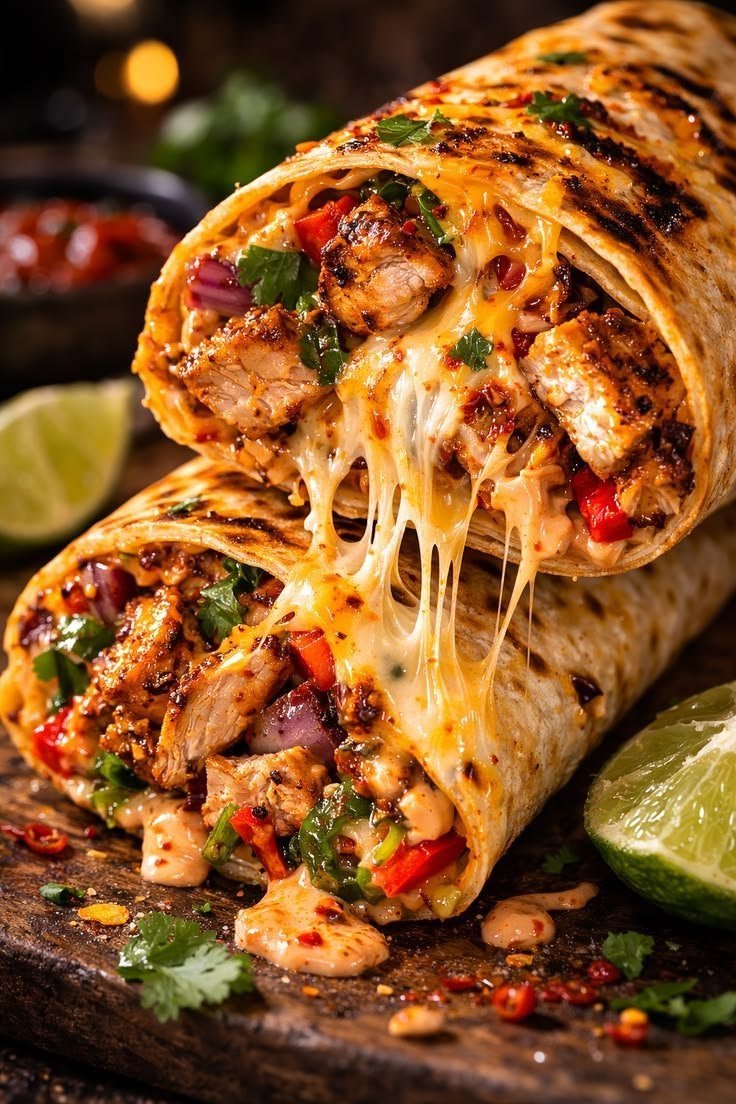 Cheesy Chicken Wrap