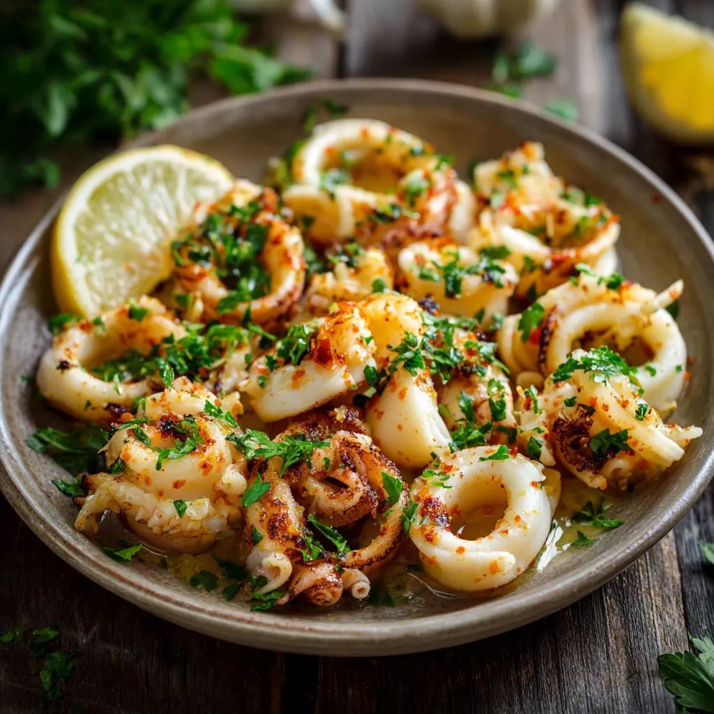 Butter Garlic Squid