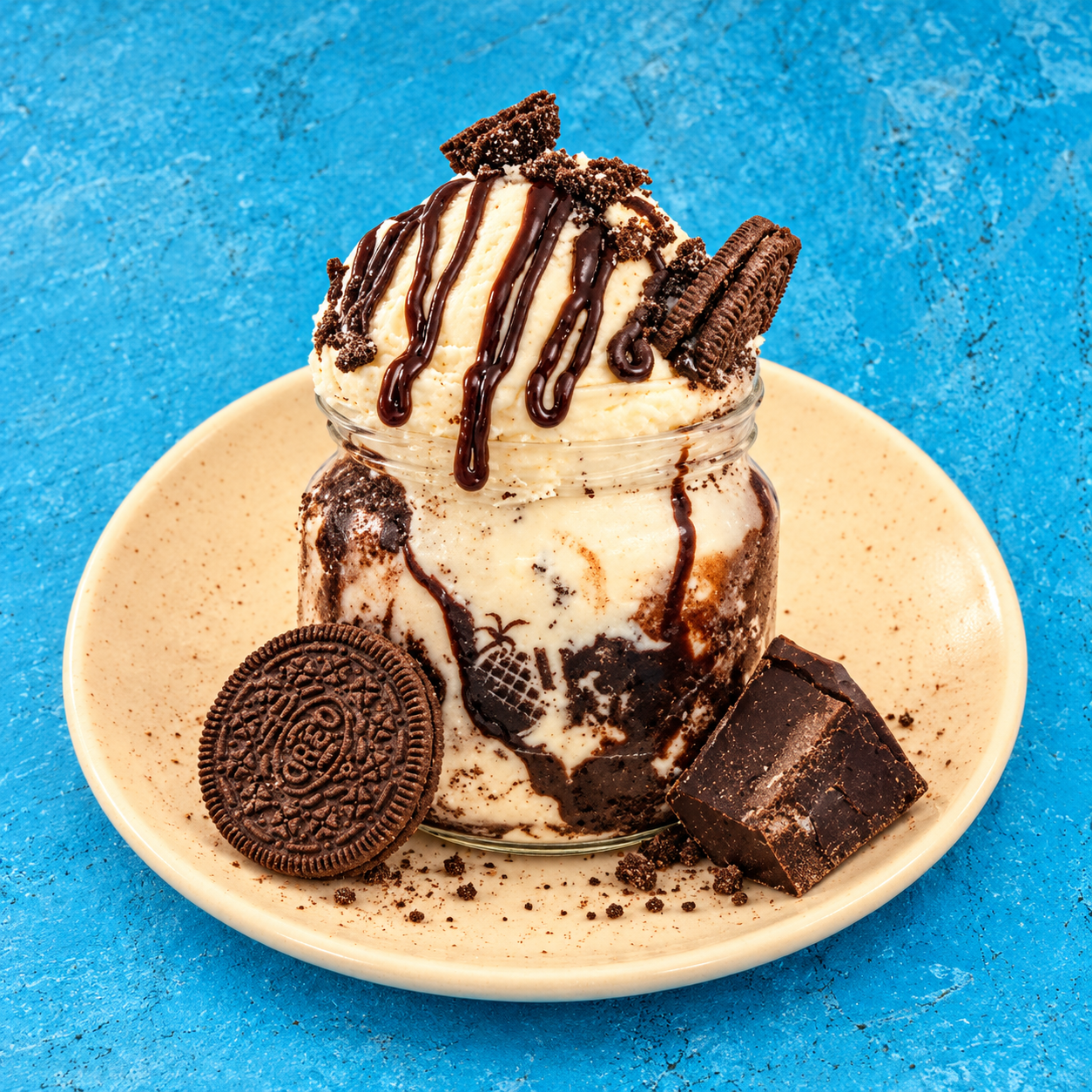 Oreo Cookie Mini Waffle Sundae