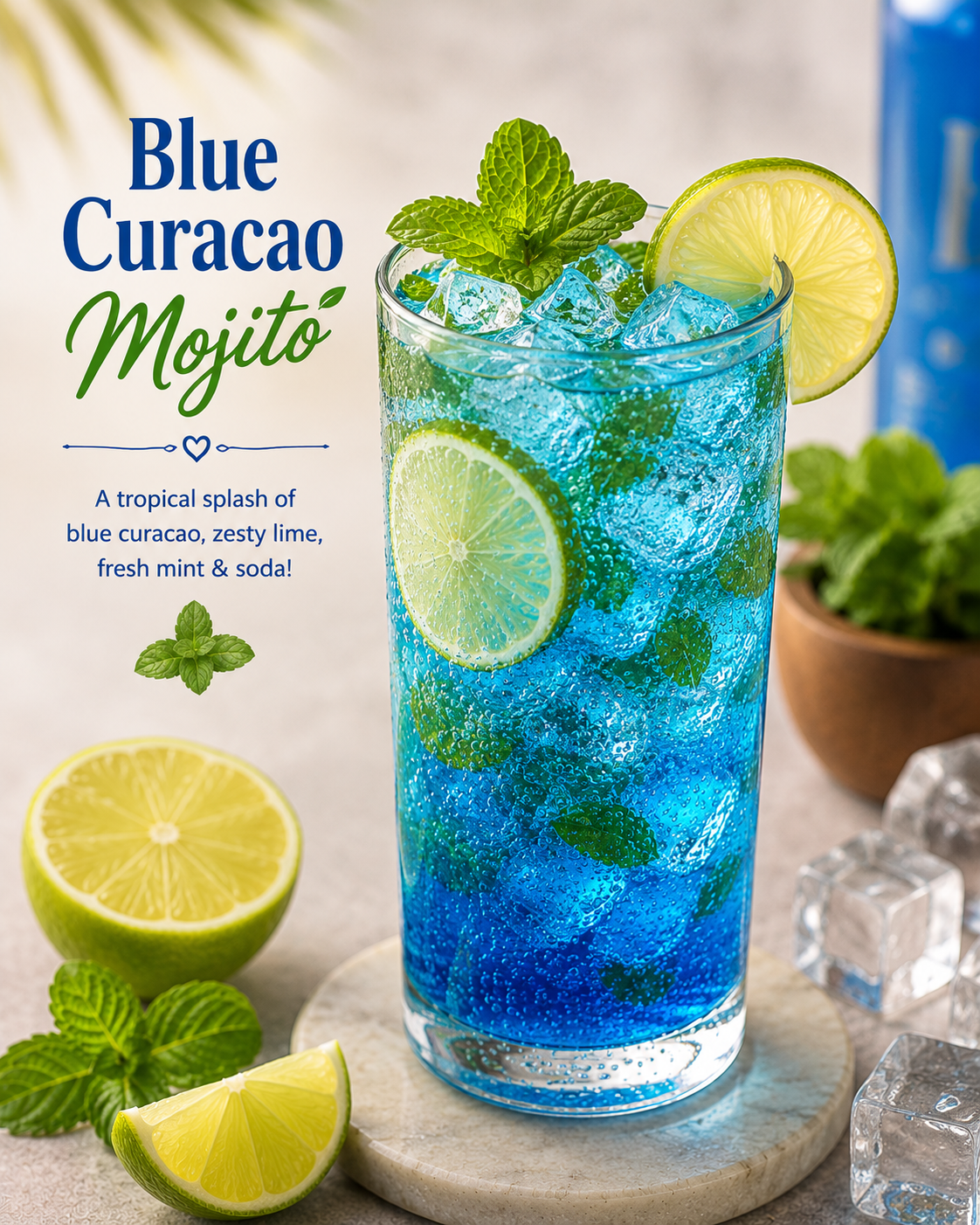 Blue Curacao Mojito
