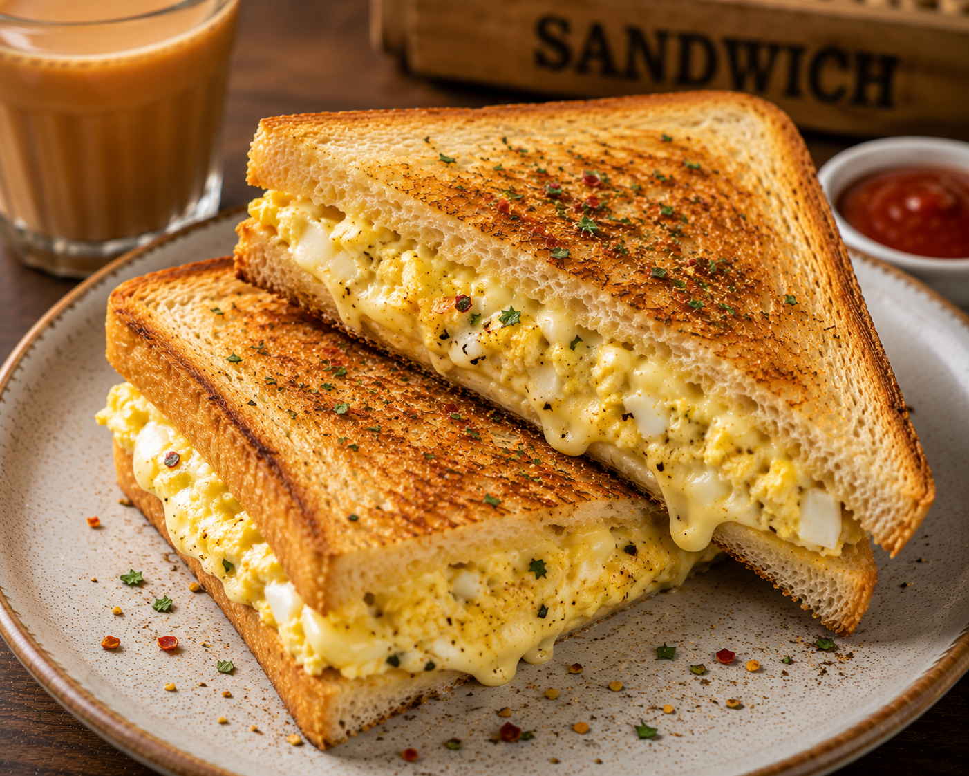 Egg Cheese Melt Sandwich