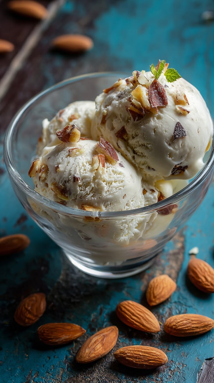 Roasted Almond Ice Cream