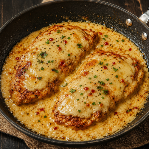 Cheesy Chicken Saucy Pan Fried (REGULAR)