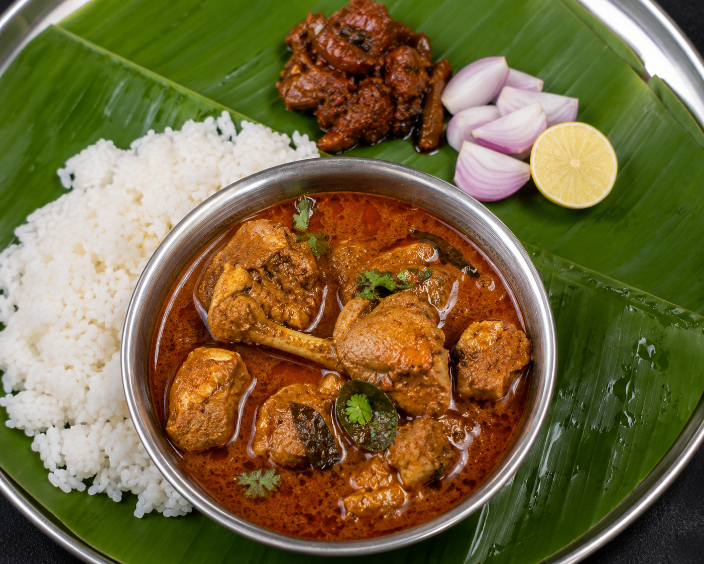 Nattu Kozhi Curry Meals