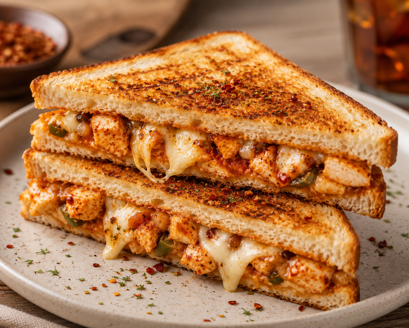 Chicken Cheese Spicy Sandwich