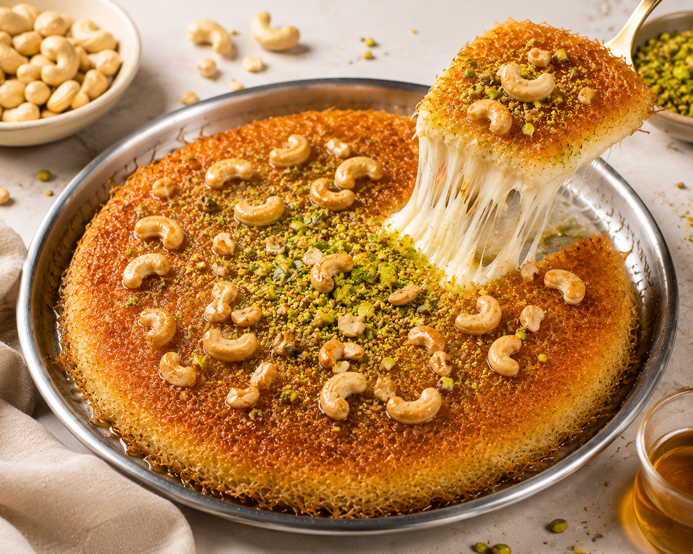 Classic Cheese Cashew Kunafa