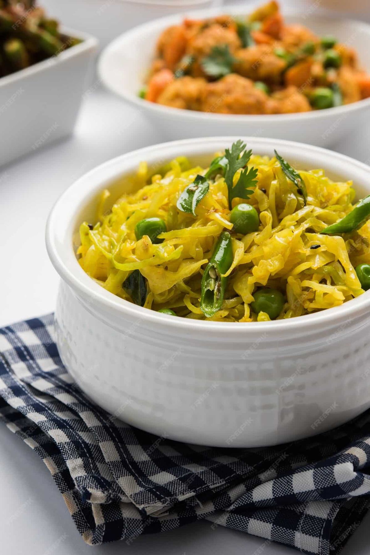 Cabbage Poriyal