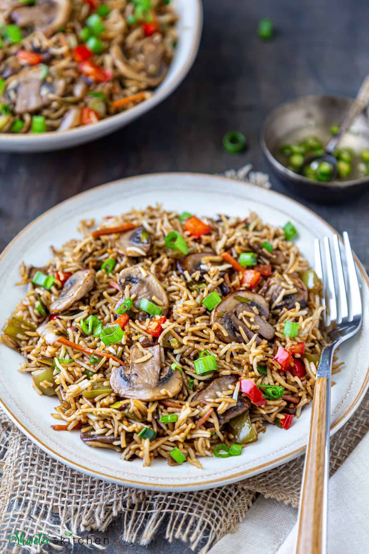 Mushroom Fried Rice